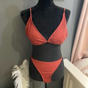 Rust Colored Crochet Bikini (XL/M)